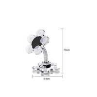 Mini Flower Shape Cellphone Holder Car & Mount Sucker Stand 360 Rotatable Multi-Angle Phone Metal Magic Suction Cup Mobile Holder Compatible with Universal Smartphones (Multi Color) 